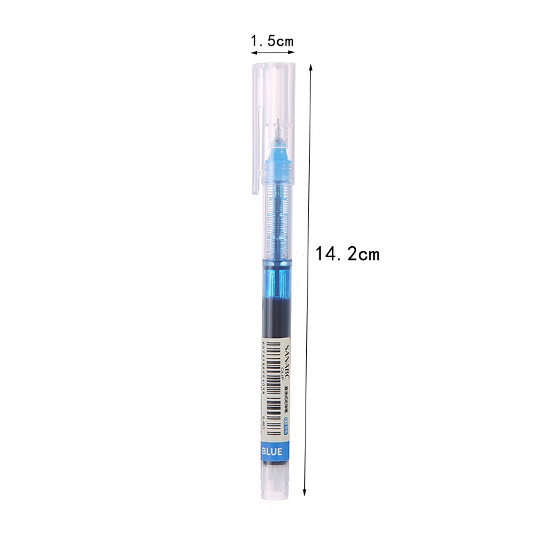 Bút Mực Gel Ngòi 0.5mm 13 Màu Đen / Xanh Dương Siêu Mượt Nhanh Khô
