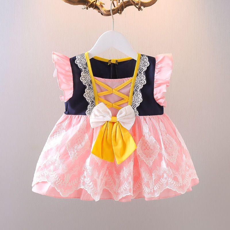Đầm Hóa Trang Nàng Bạch Tuyết Phong Cách Lolita Cho Bé Gái