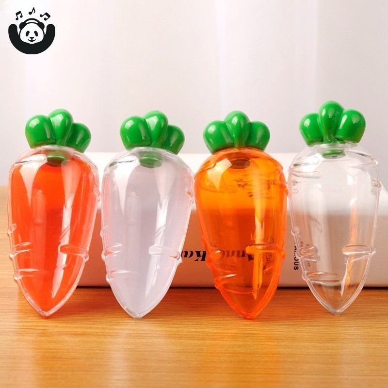 Set 10 Hộp Đựng Kẹo Bằng Nhựa Trong Suốt Hình Củ Cà Rốt Phục Sinh
