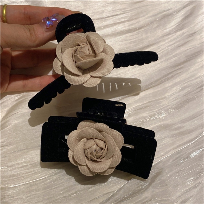 Kẹp Tóc Đuôi Ngựa Cỡ Lớn Bằng Nhung Thời Trang Mùa Đông