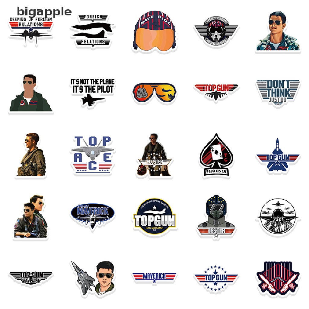 Set 50 Miếng Dán Họa Tiết Graffiti Trang Trí Đàn Guitar / Laptop / Hành Lý DIY