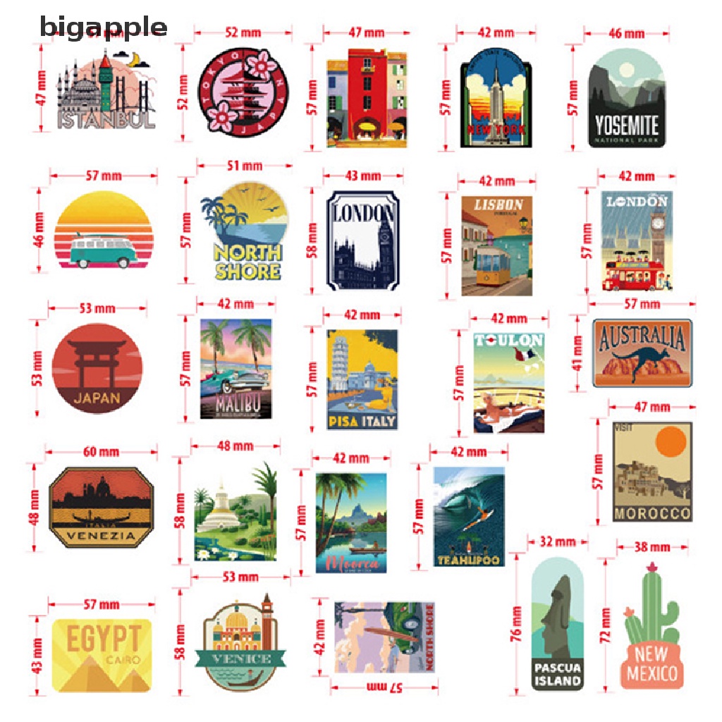 Set 50 Miếng Dán Chống Nước Họa Tiết Hoạt Hình Graffiti Độc Đáo