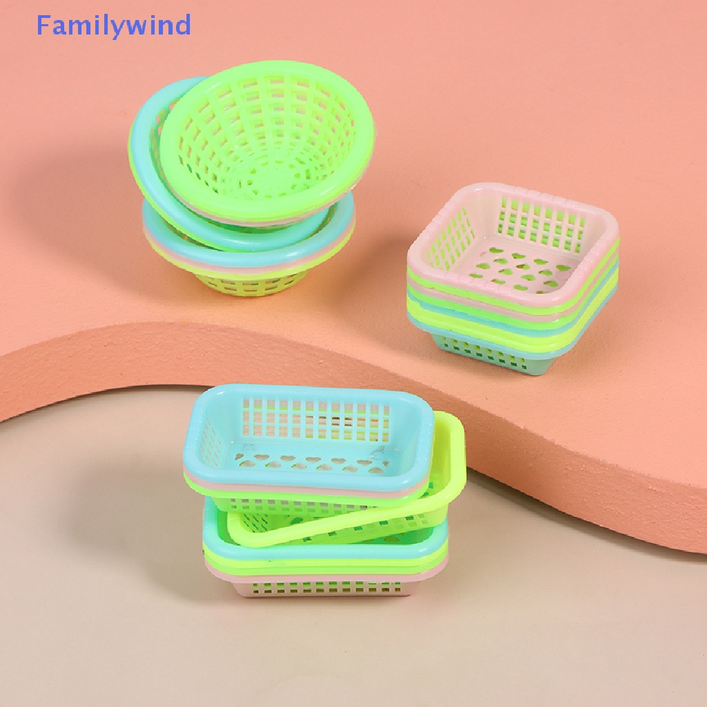 Set 5 Giỏ Đựng Rau Củ Quả 1: 12 Trang Trí Nhà Búp Bê