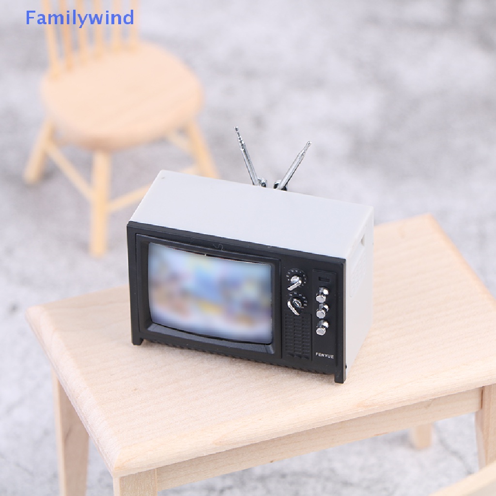 Familywind &gt; Đồ Chơi Mô Hình TV Mini Phong Cách retro Trang Trí Nhà Búp Bê