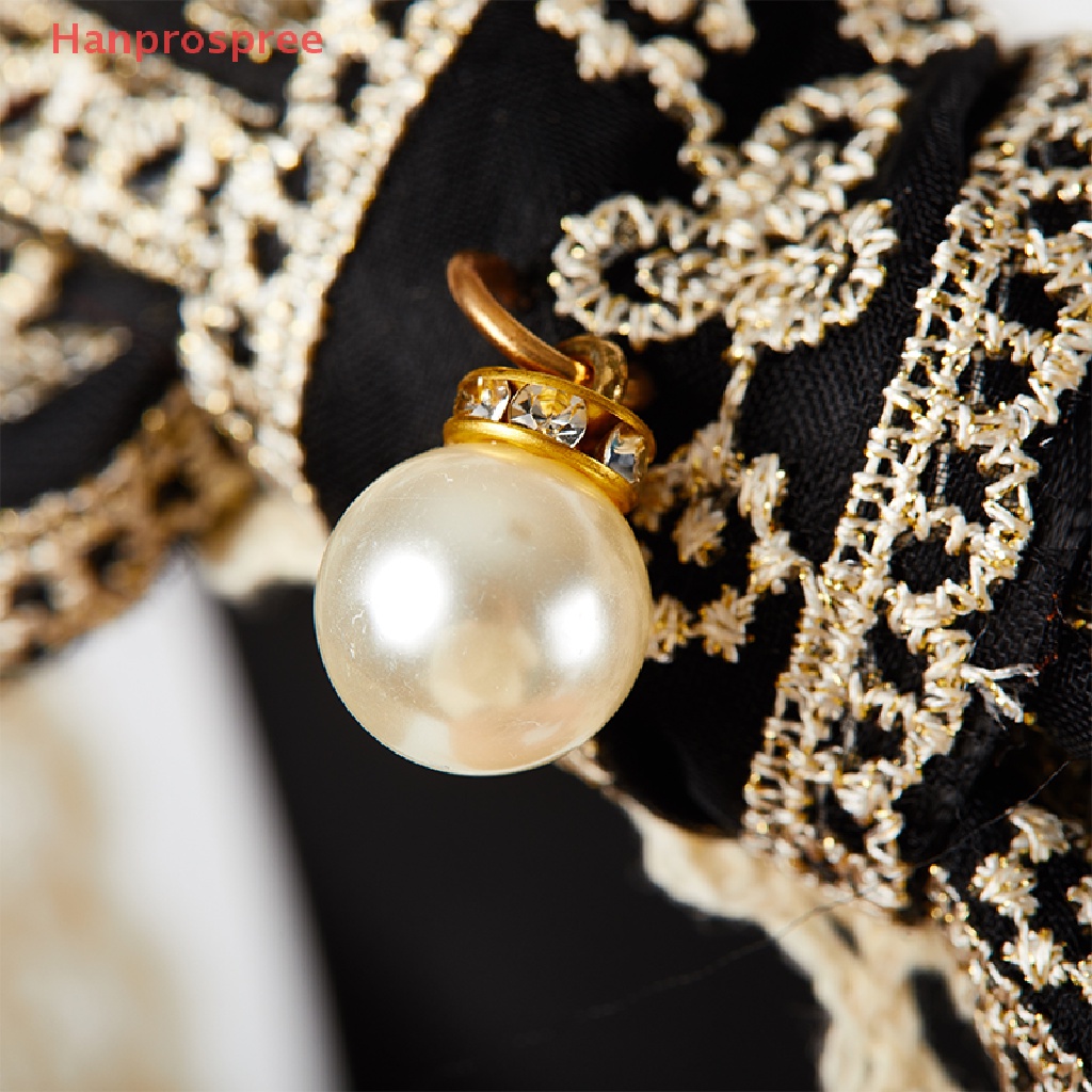 Băng Đô Cài Tóc Đính Nơ Ren Phong Cách Lolita Dễ Phối Đồ