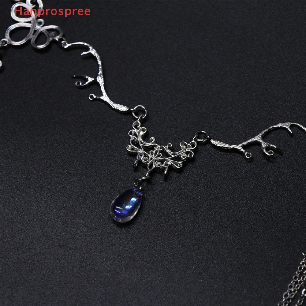 Hanprospree > Băng Đô Cài Tóc Chuỗi Xích Đính Đá Hình Giọt Nước Phối Tua Rua Phong Cách Trung Hoa Cổ Điển