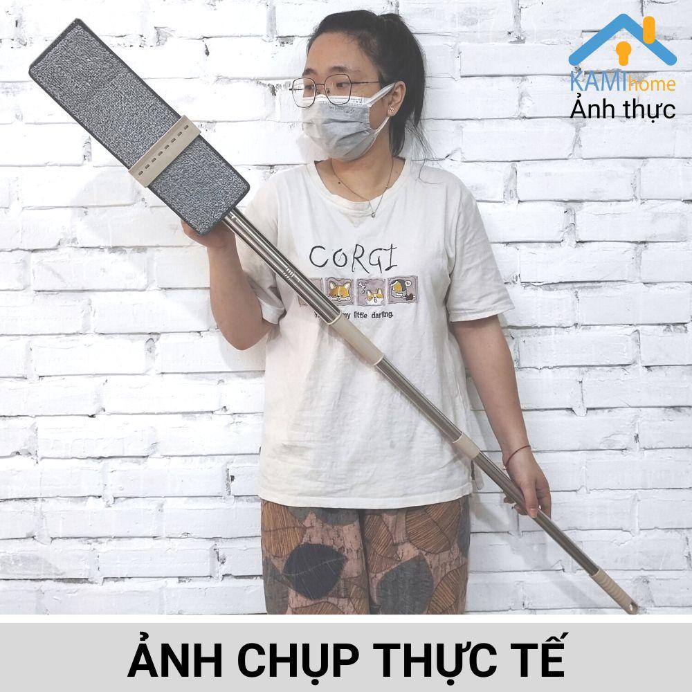 Chổi lau nhà tự vắt và cọ trần - tường - kính đầu Chữ Nhật xoay 360 độ (chưa bao gồm thùng) mã 70068