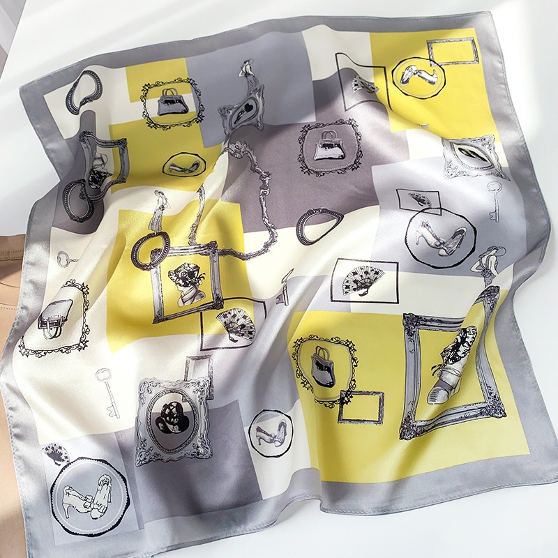 Khăn Quàng Cổ Bằng Lụa 100% Thời Trang Dành Cho Nữ