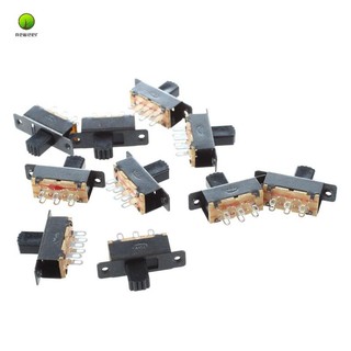 Set 10 công tắc trượt mini ss22f25-g7 2 vị trí dpdt 2p2t