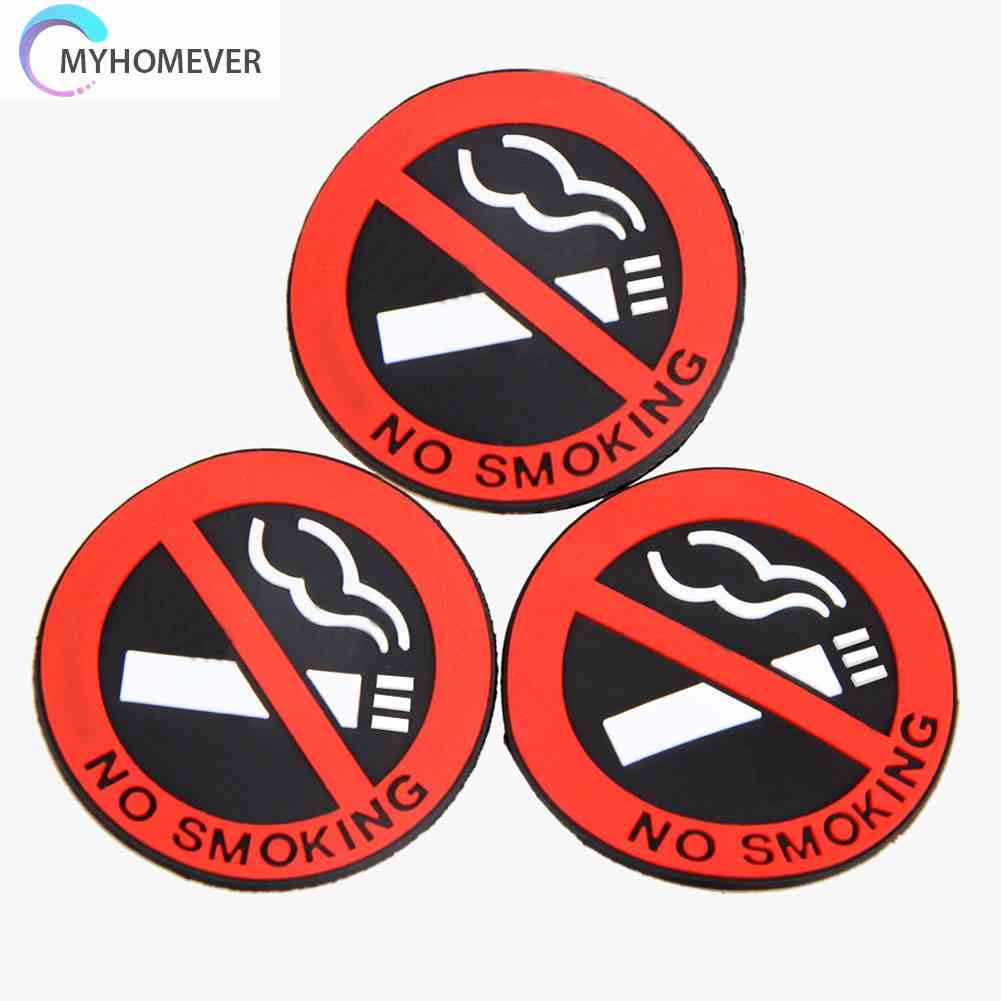 10 Miếng Dán Cửa Xe Hơi Cảnh Báo Không Hút Thuốc