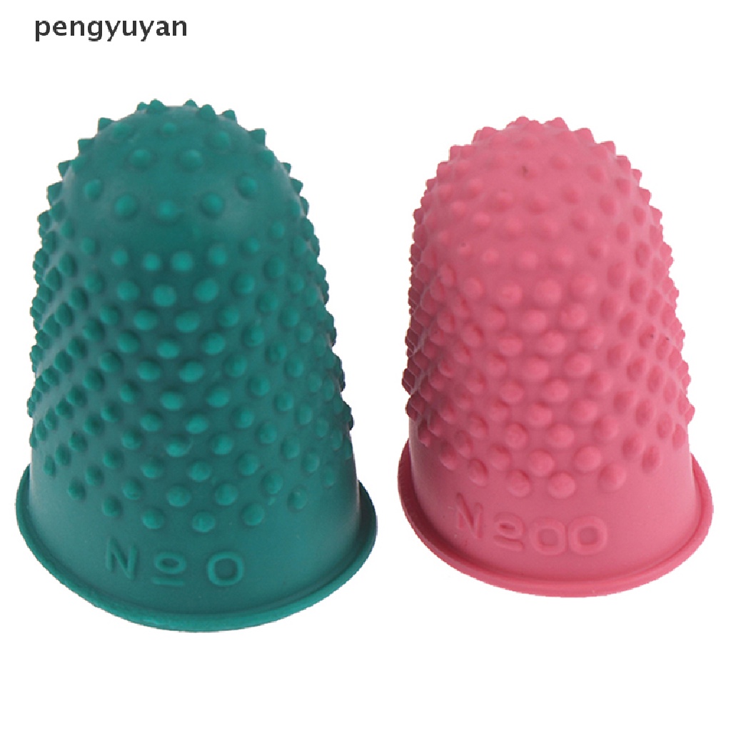 [pengyuyan] Set 5 Miếng Cao Su Hình Nón Bảo Vệ Ngón Tay May Vá Thủ Công [Mới]