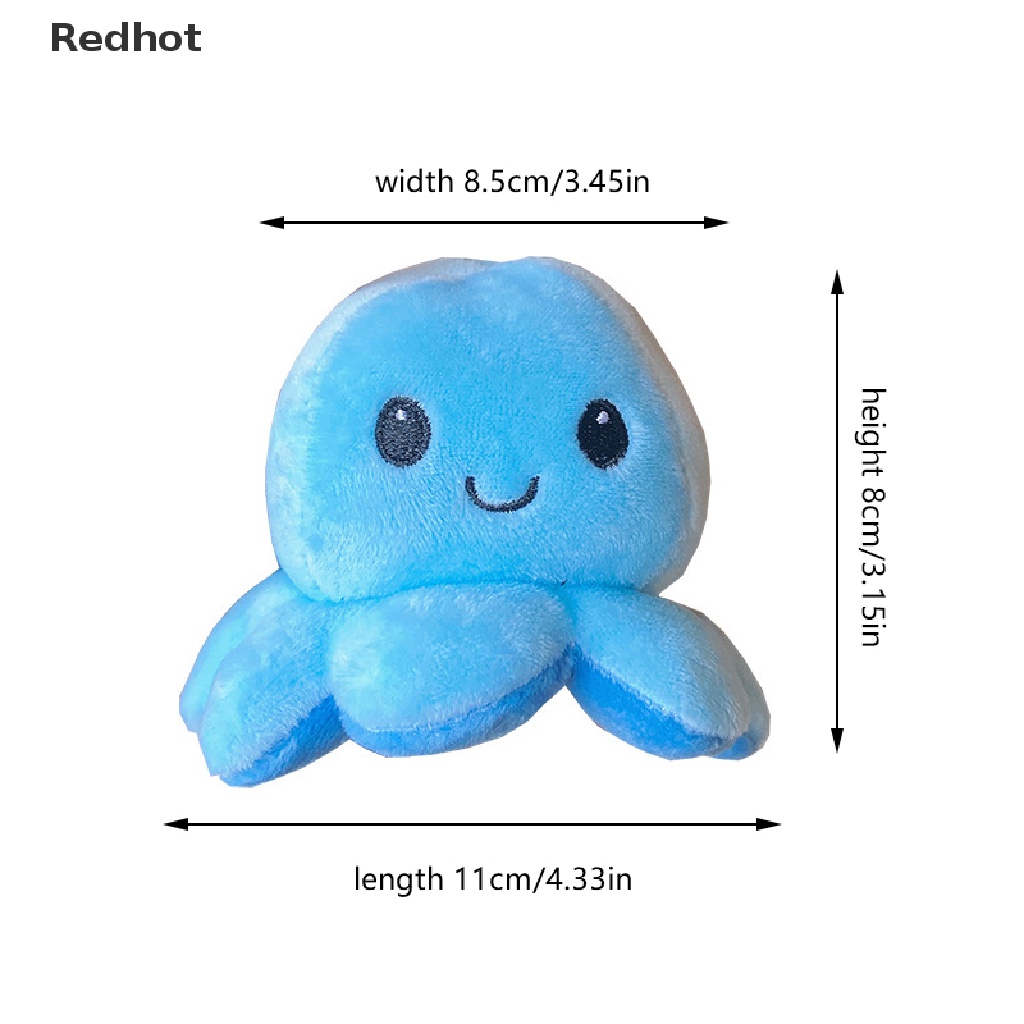 < Redhot > Móc Khóa Hình Bạch Tuộc Nhồi Bông Mềm Mại Đáng Yêu