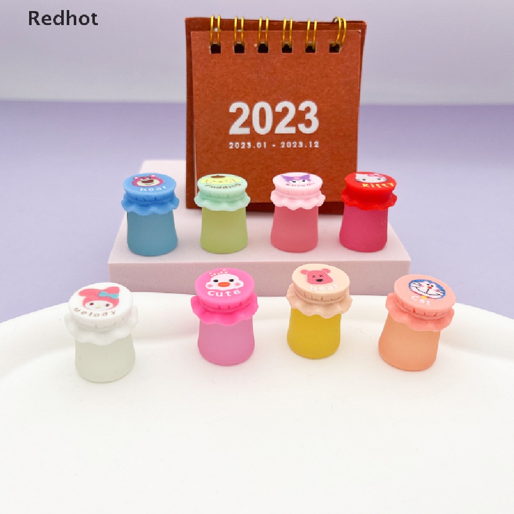 < Redhot > Bộ 2 Đồ trang trí Búp Bê Resin Mini Dạ Quang Trang Trí Bảng Điều Khiển Xe Hơi