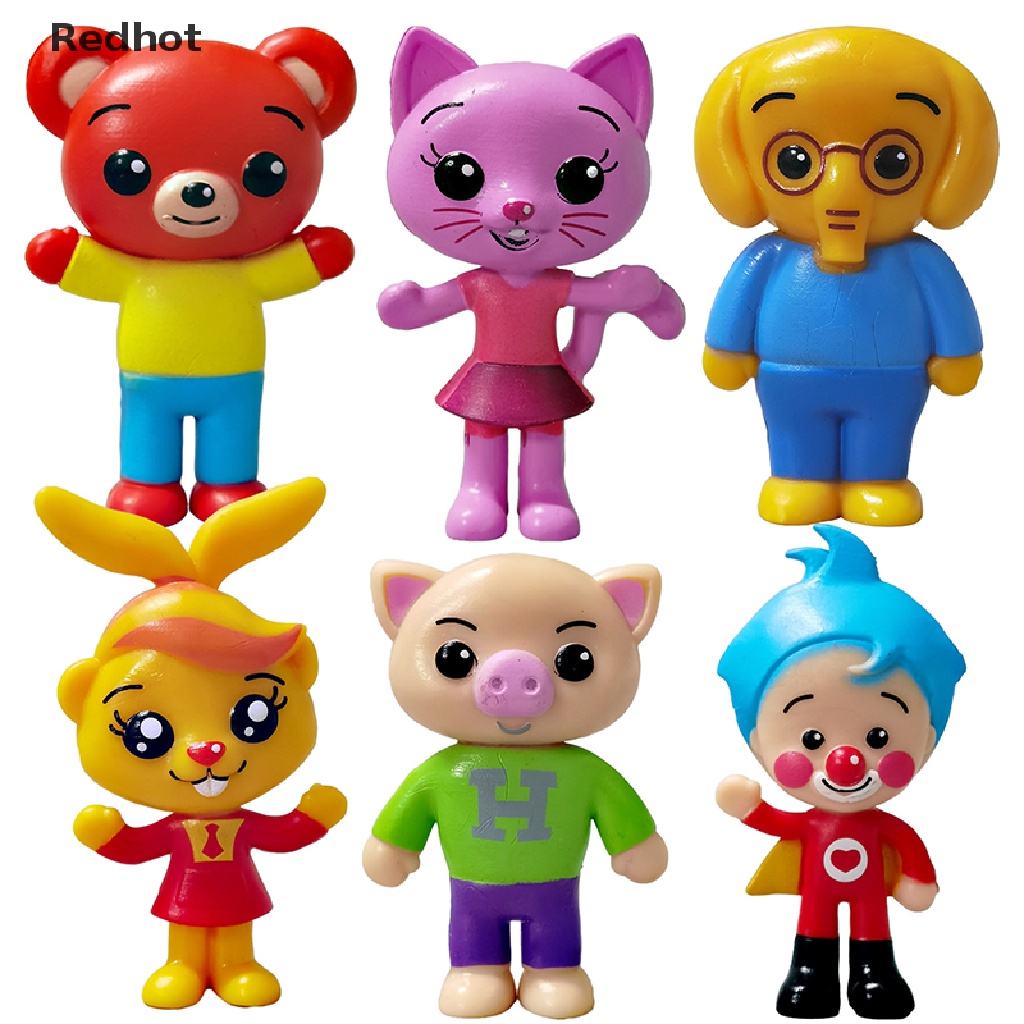 Bộ 6 Mô Hình Búp Bê Chú Hề Anime Bằng PVC Dễ Thương