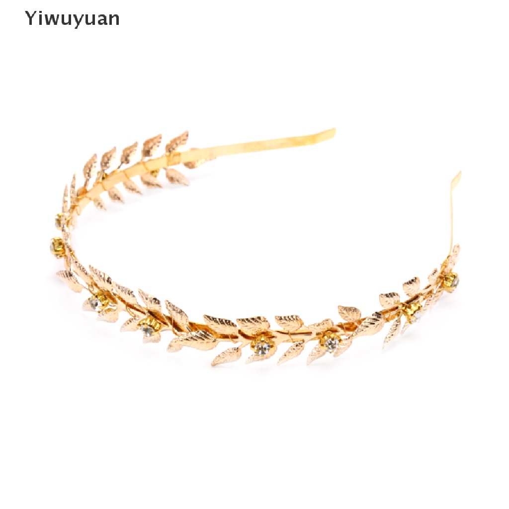 < Yiwuyuan > Băng Đô Cài Tóc Hình Lá Phụ Kiện Cho Cô Dâu Trong Ngày Cưới Giảm Giá