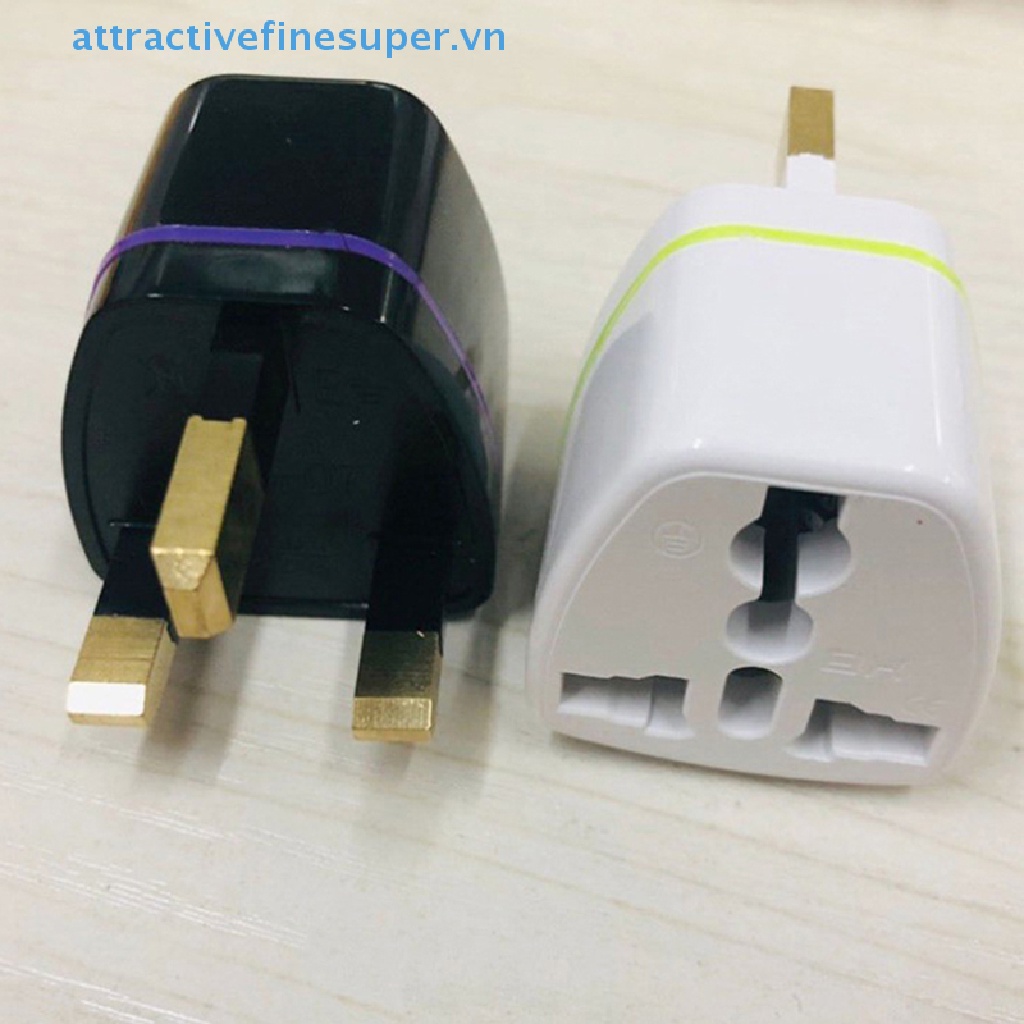 1 Phích Cắm Chuyển Đổi UK Sang EU 250V AC Tiện Dụng