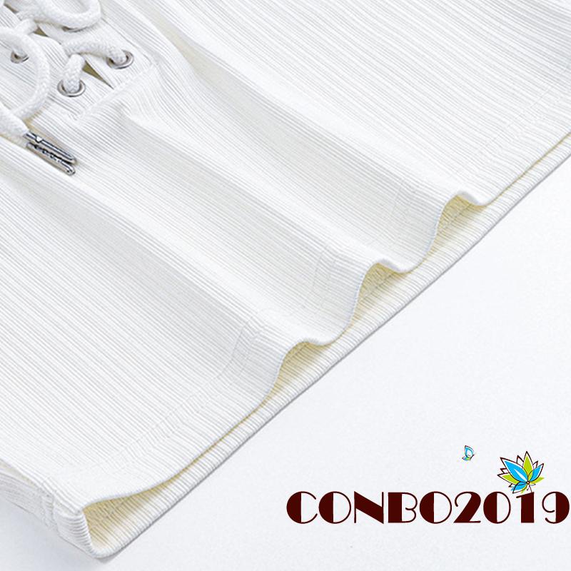 Áo Tank Top Không Tay Thiết Kế Dây Rút Thời Trang Mùa Hè Cho Nữ