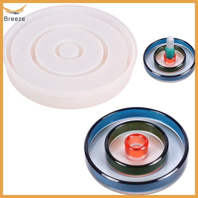 Khuôn Silicone Hình Tròn Làm Giá Đỡ Nến / Son Môi Diy