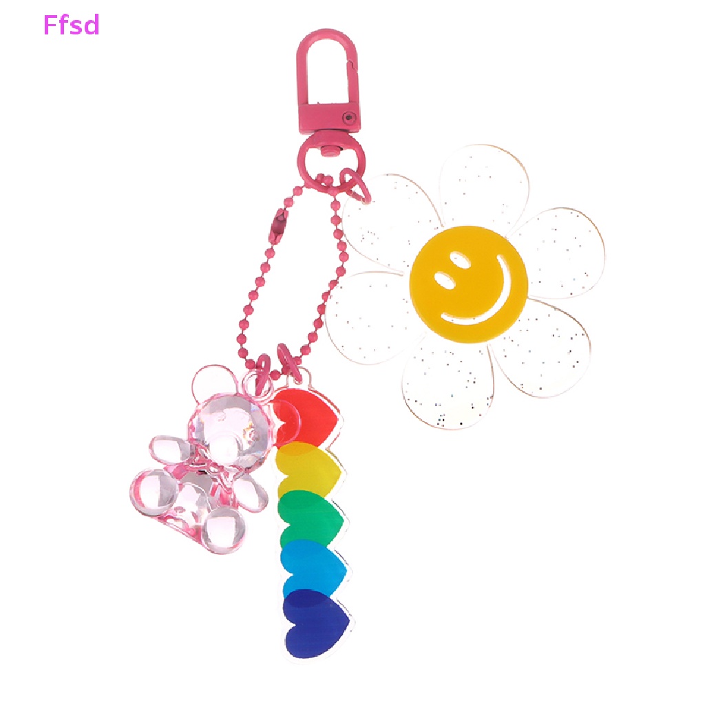 1 Móc Khóa Hình Hoa Hướng Dương Bằng Acrylic Thời Trang Cho Nữ