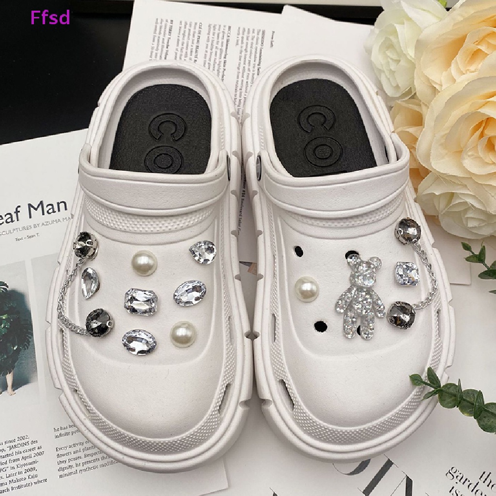 {Ffsd} Phụ Kiện Khóa Dây Giày Có Thể Tháo Rời Hình Gấu Thời Trang Phù Hợp Với Giày * Bán Chạy