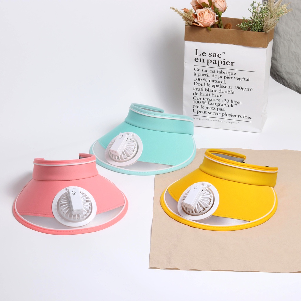 Mũ Lưỡi Trai Hở Chóp Chống Nắng Có Thể Sạc Lại Bằng Cổng USB Thời Trang Mùa Hè Cho Bé