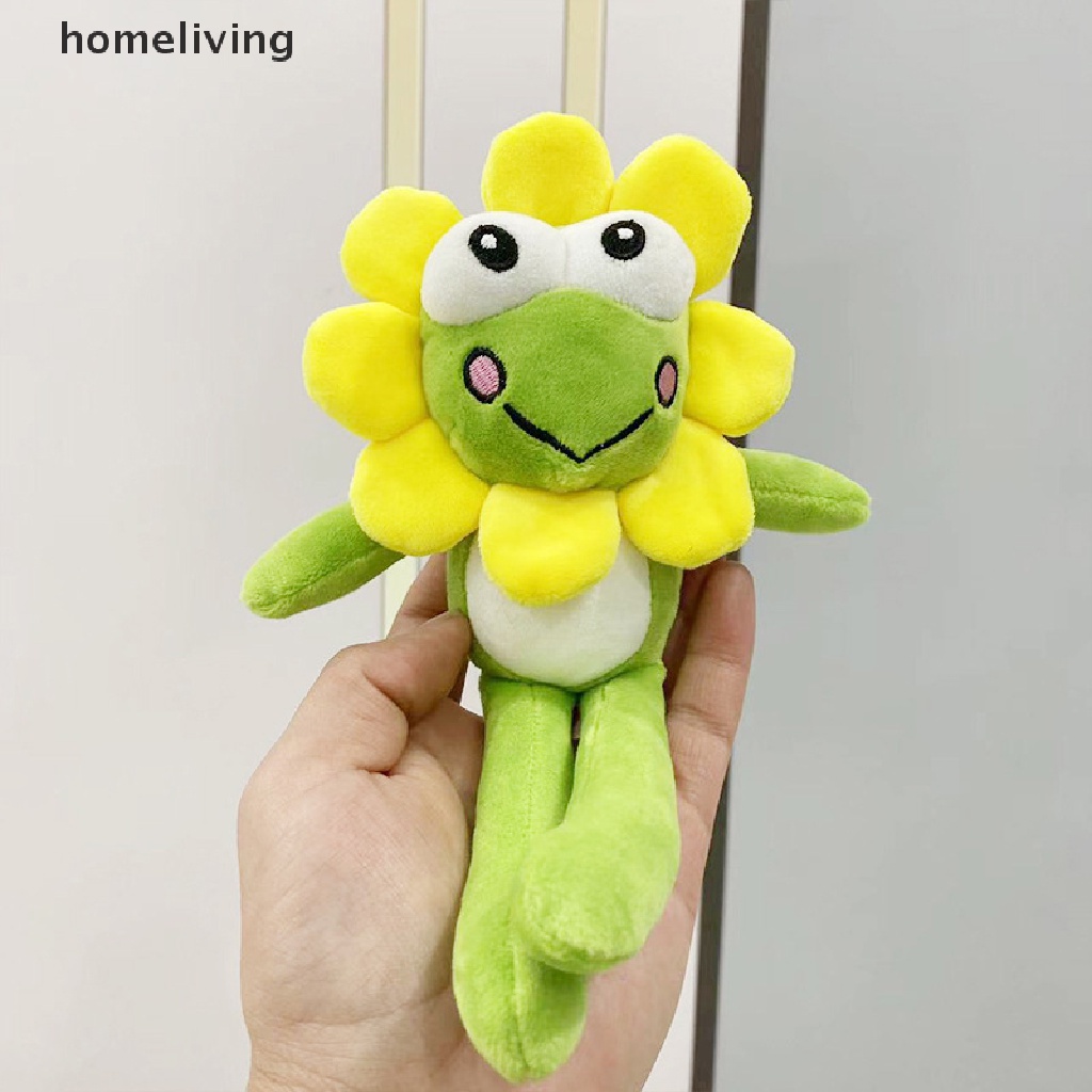 1 Móc Khóa Hình Hoa Hướng Dương / Ếch Nhồi Bông Hoạt Hình Màu Sắc Ngẫu Nhiên