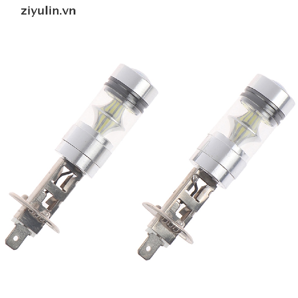 2 Bóng Đèn LED H1 100W 6000K 1000LM Siêu Sáng Cho Xe Hơi