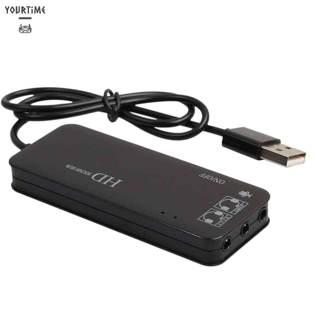 Bộ Chia 3 CổNg USB2.0 VớI Thẻ Âm Thanh NgoàI