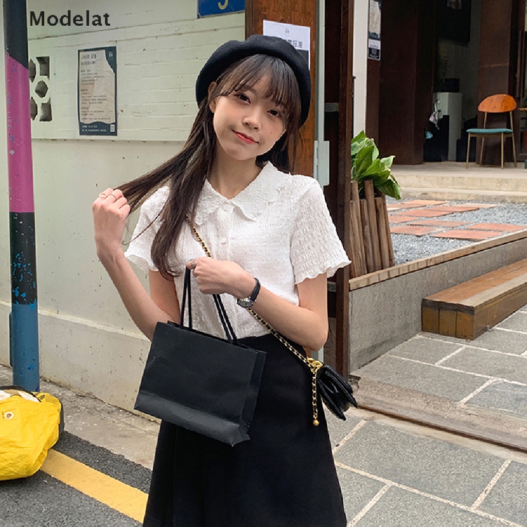 Mfc Áo Sơ Mi Ngắn Tay Phong Cách Retro Cơ Bản Y2K WTD