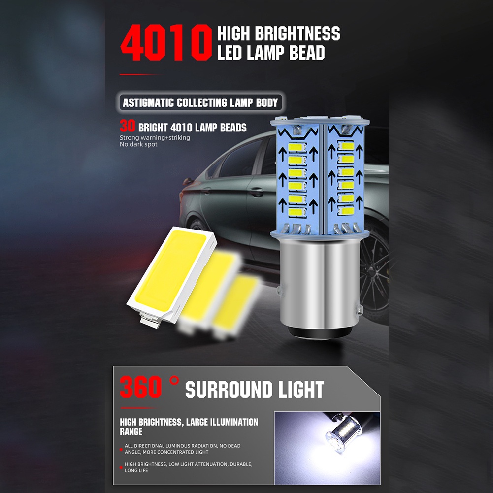 Đèn LED Phanh 1157 Chuyên Dụng Cho Xe Mô Tô / Xe Hơi