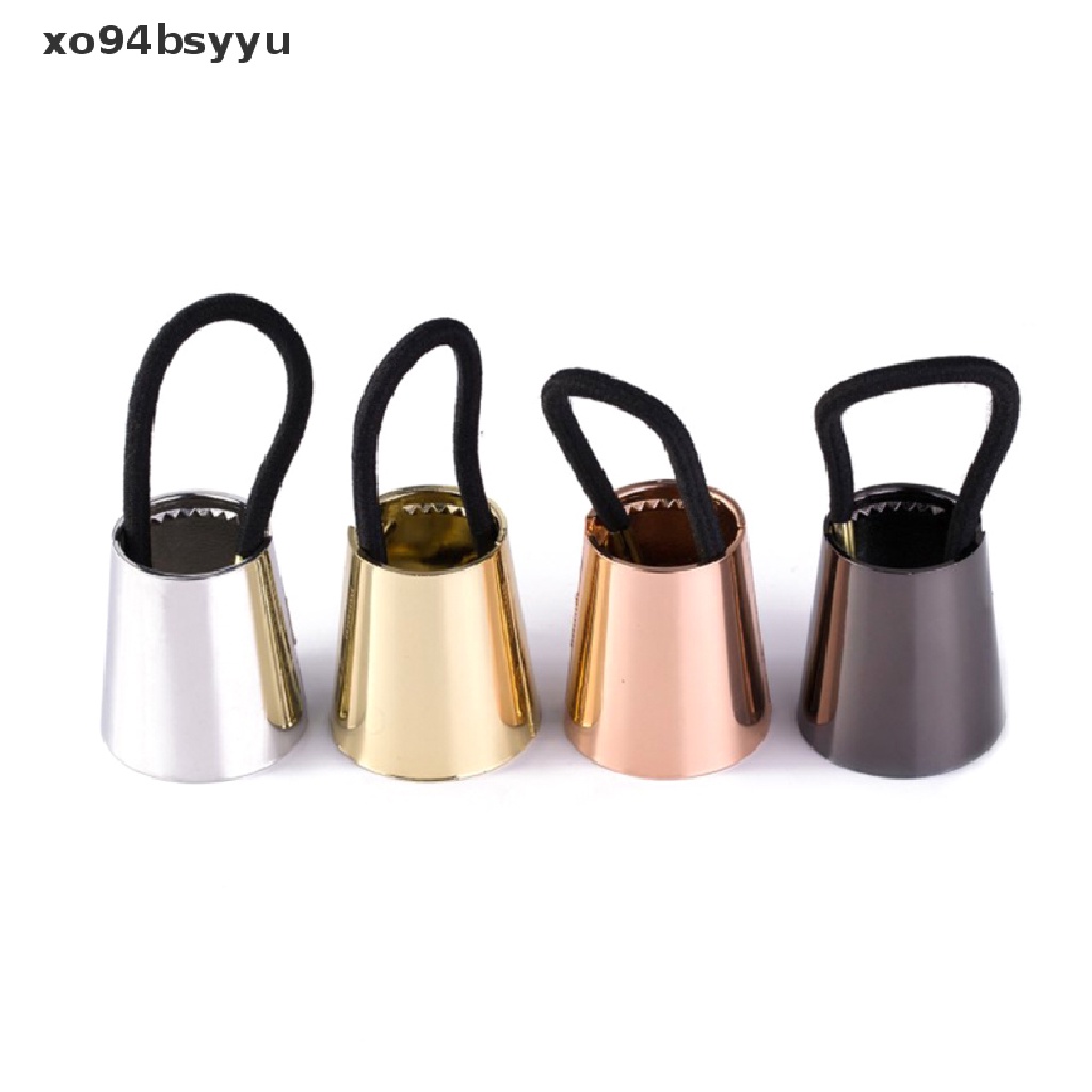 Xo94bsyu Dây Buộc Tóc Đuôi Ngựa Co Giãn Bằng Kim Loại Phong Cách Punk