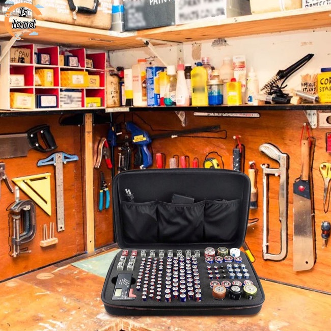 Hộp Đựng Pin AA / AAA / C / D / 9V 147 Ngăn Vỏ Cứng Mang Đi Tiện Dụng