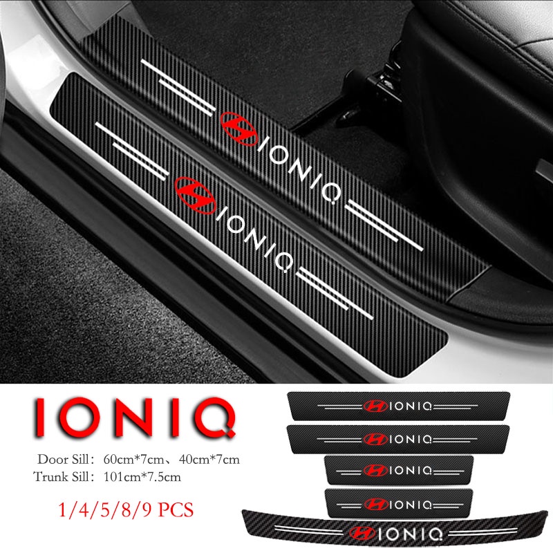 Miếng Dán Cửa Xe Hơi Hyundai Ioniq Bằng Sợi Carbon Chống Trầy Xước