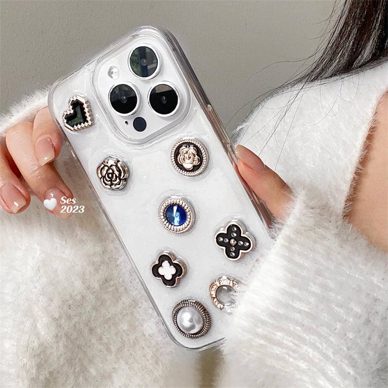 Ốp Điện Thoại Mềm Trong Suốt Hình Hoa 3D Cho iPhone 14 13 12 11 Pro MAX Plus X XS MAX XR 7 8 Plus SE 2022 2020