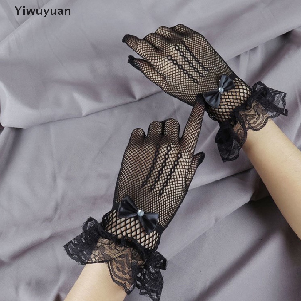 < Yiwuyuan > Găng Tay Lưới Ren Thời Trang Cho Nữ Giảm Giá