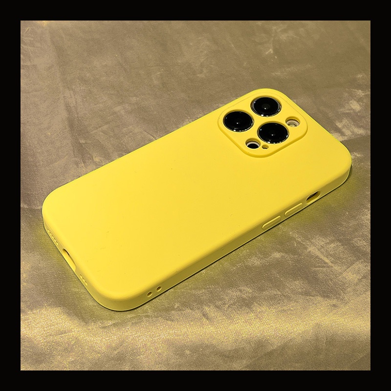 Ốp Điện Thoại Silicon Hình Vuông Màu Xanh Lá Đậm Cho iPhone 13 pro max 14 pro xr 11 pro max 12 7 8 plus xs max
