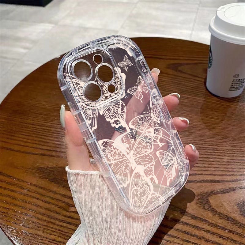 ✅Ốp Điện Thoại Dẻo Trong Suốt Họa Tiết Bươm Bướm Chống Sốc Cho Iphone14xr8p promaxxs / / 7 1312 11 / VY9E