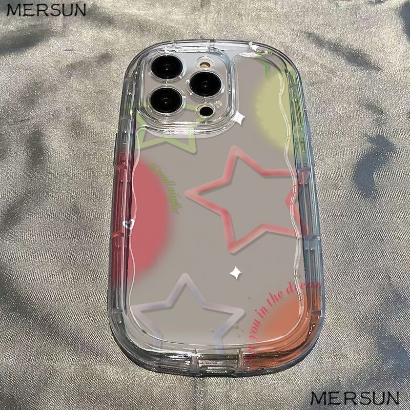 ✅Ốp Điện Thoại Mềm Trong Suốt Chống Văng Hình Ngôi Sao Năm Cánh Cho Apple Iphone 7 Xs Max 12 / 11 / 13 Xr 14 8p