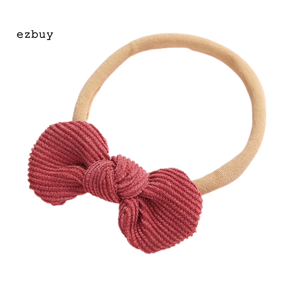 Băng Đô Cài Tóc Đính Nơ Co Giãn Thoải Mái Đáng Yêu Cho Bé Trai Gái