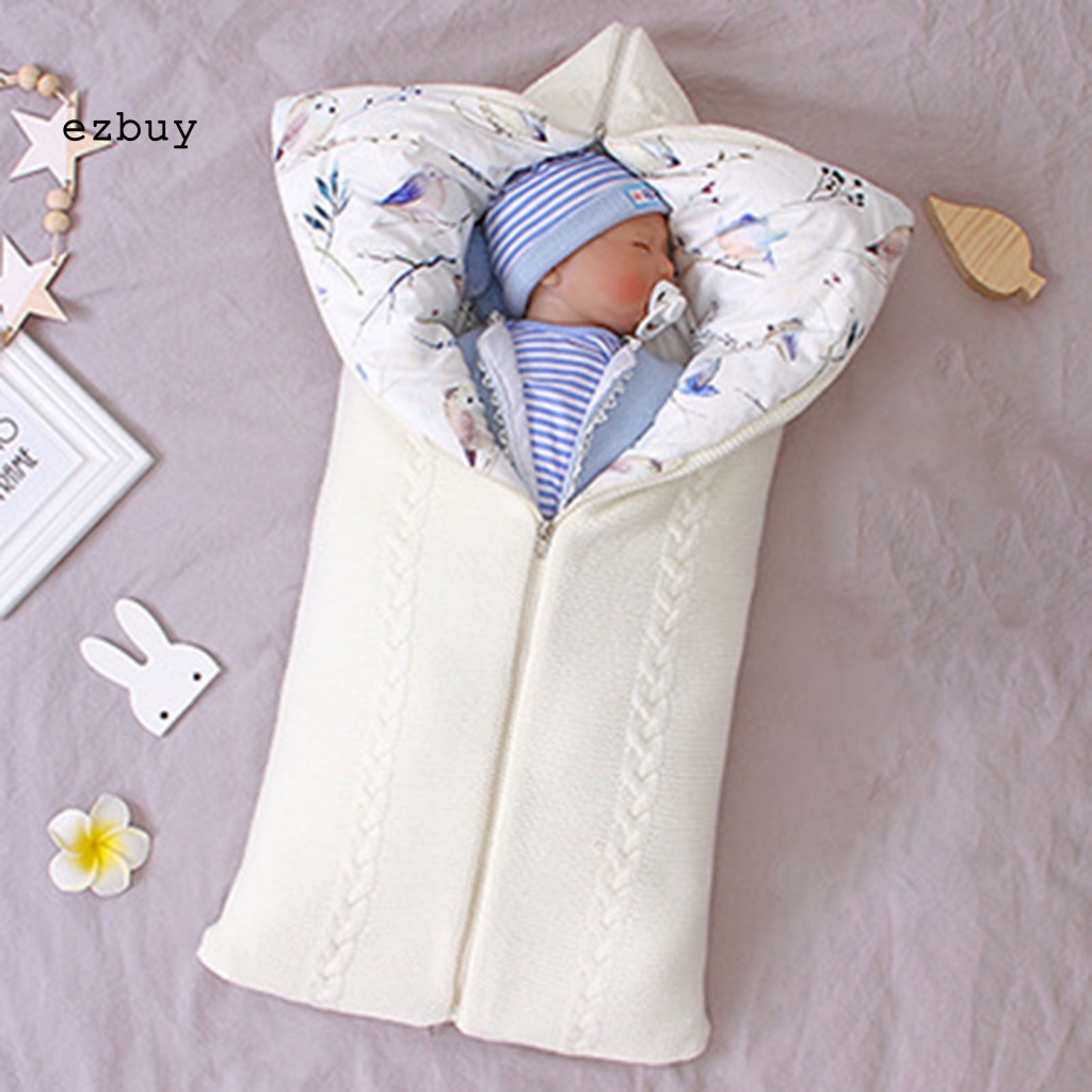 Túi Ngủ Giữ Ấm Mùa Đông Thiết Kế Kiểu Phong Thư 3 Dây Kéo Họa Tiết Hoạt Hình Cho Bé