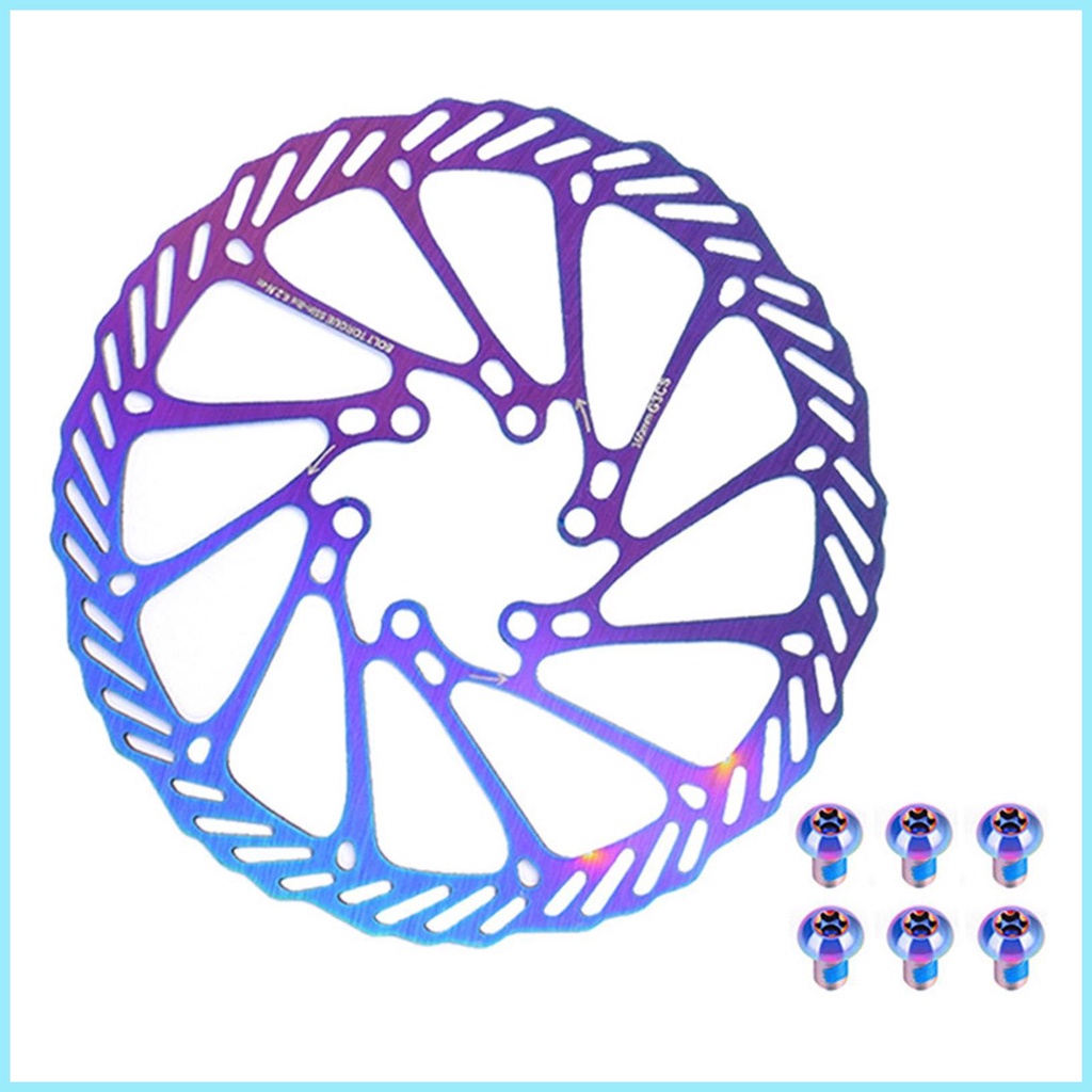 Đĩa Phanh Xe Đạp Leo Núi Bằng Thép Không Gỉ Kèm 6 Bu Lông Trọng Lượng Nhẹ Mạ Điện tdevn