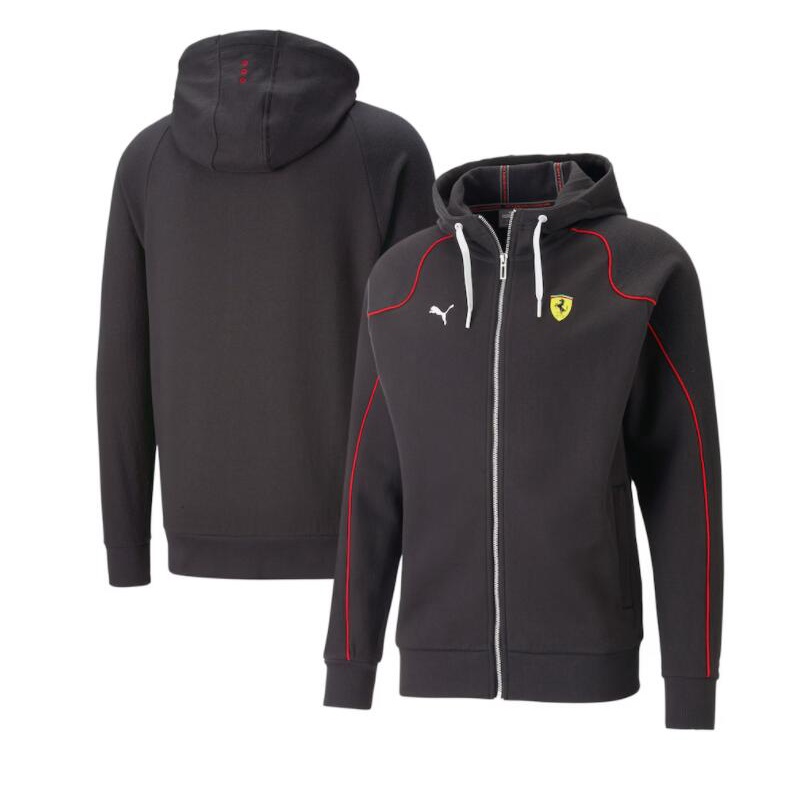 Set Áo Khoác Có Nón + Áo Khoác Tay Dài In Logo Scuderia Ferrari 2023 F1 Team 2023 Mới Nhất F1