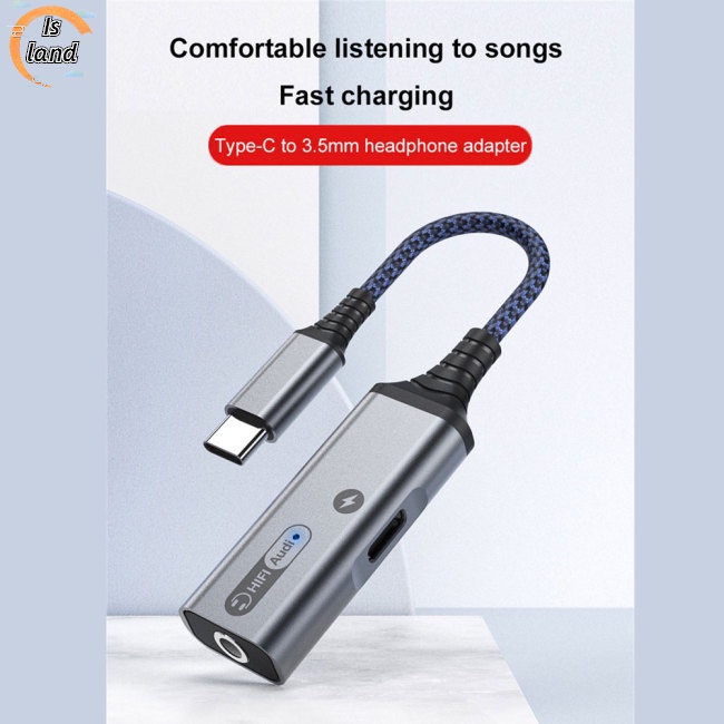 Giắc Chuyển Đổi Từ Usb Type C Sang 3.5mm 32bit / 384khz Hifi Dac Aux Chuyên Dụng