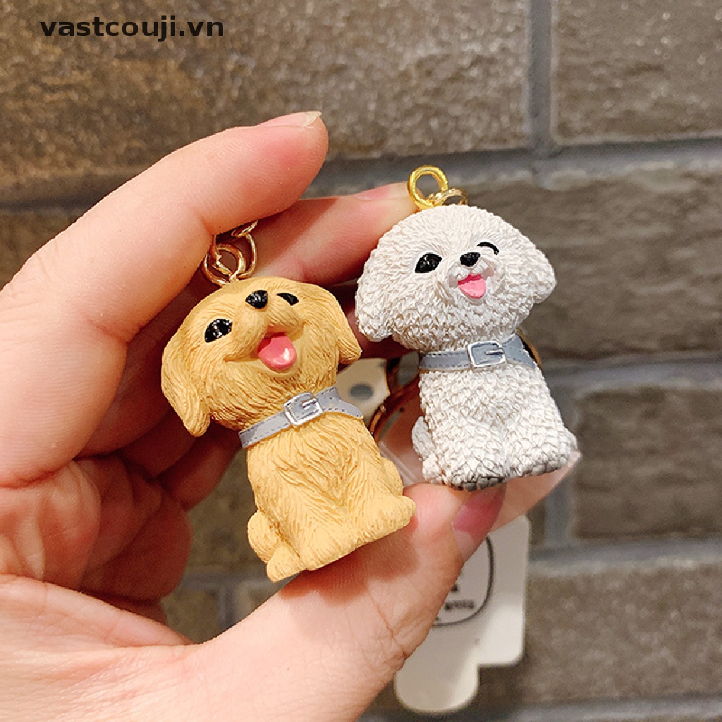 Móc Khóa Hình Chó Poodle Schnauzer Dễ Thương