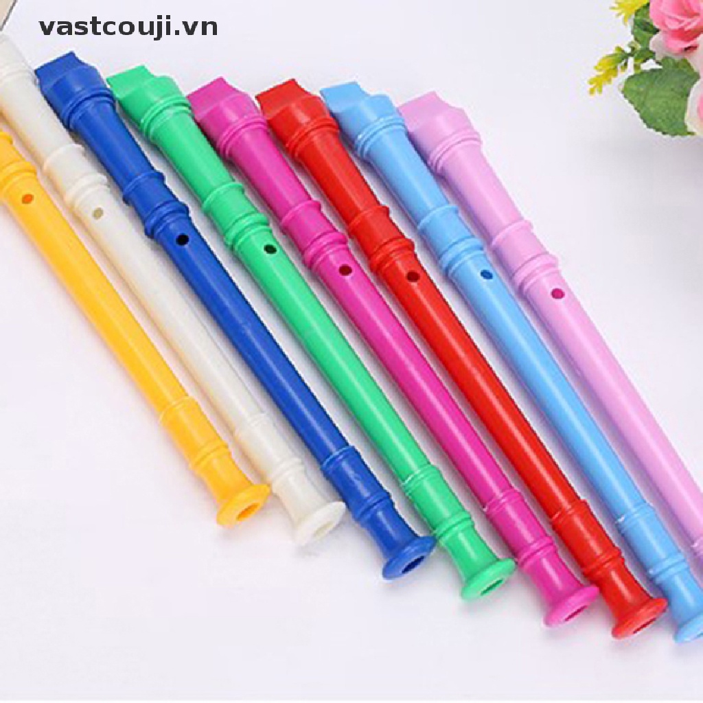 Sáo Gỗ 8 Lỗ Bằng Nhựa Nhiều Màu Sắc Dành Cho Trẻ Em