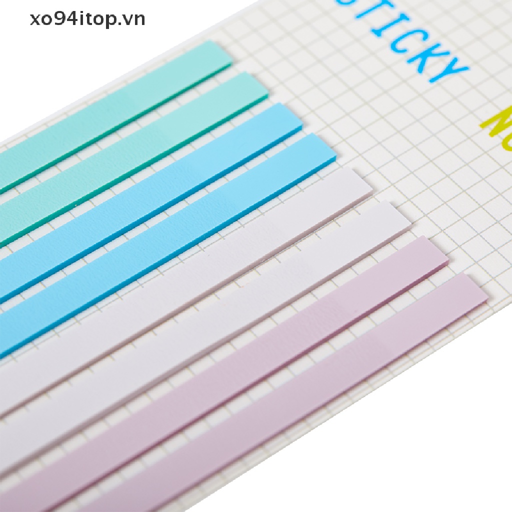 Set 160 Miếng Dán Ghi Chú Màu Macaron Trong Suốt Siêu Mỏng Tiện Dụng Cho Học Sinh / Văn Phòng