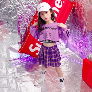 Bộ trang phục biểu diễn nhảy hip hop cá tính dành cho bé gái