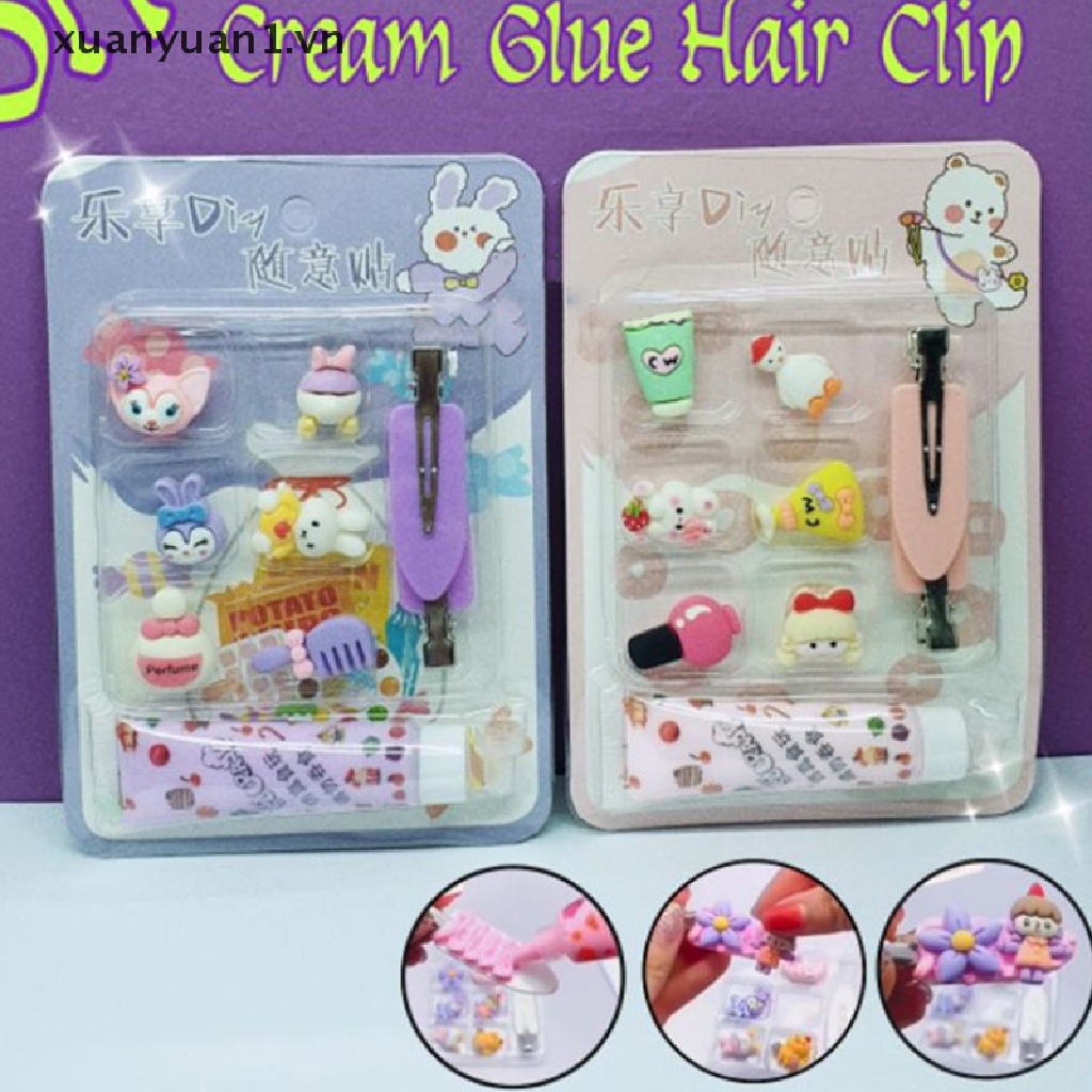 Set Kẹp Tóc Hoạt Hình Dễ Thương Cho Bé Gái