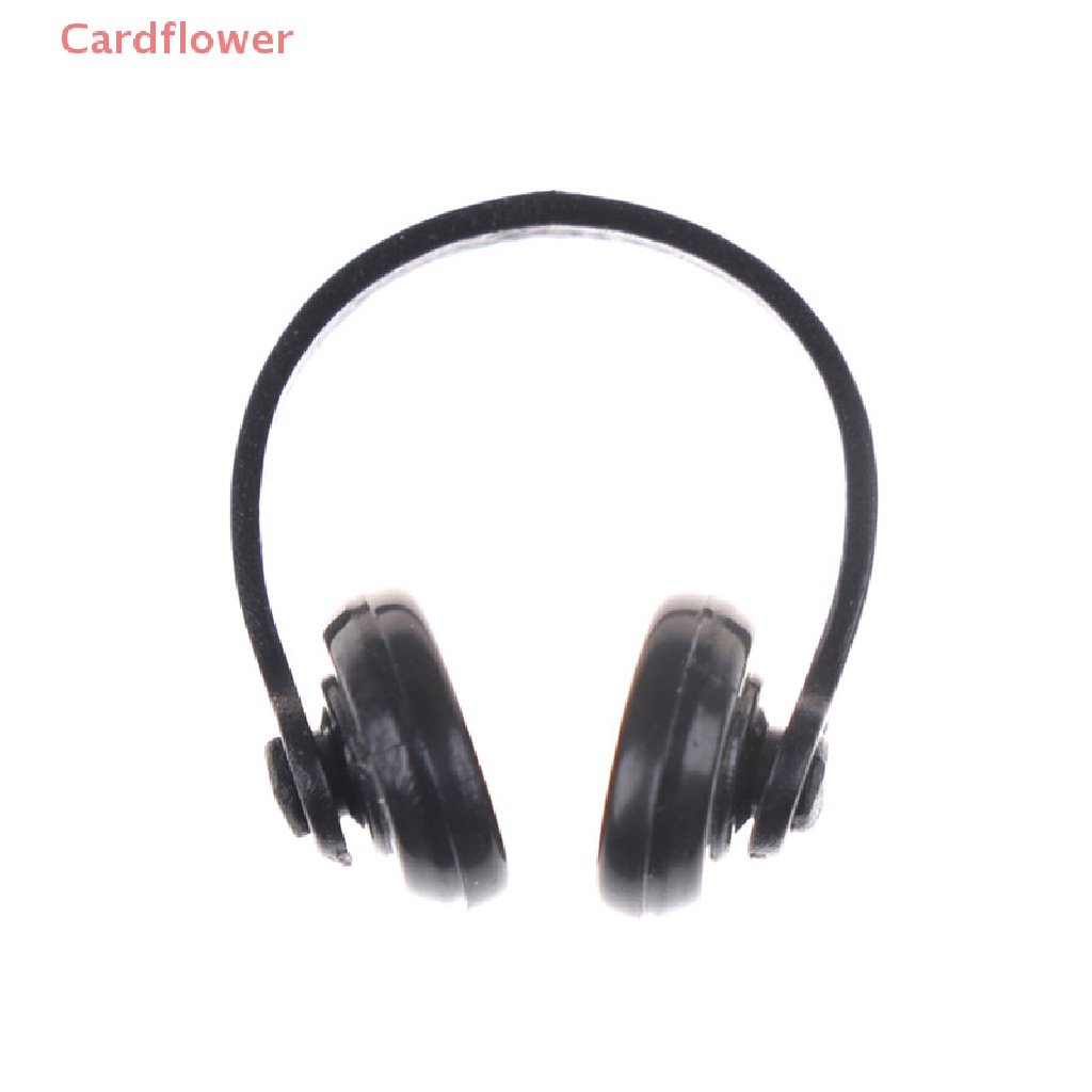 Tai Nghe Màu Đen Phụ Kiện Nhà Búp Bê 1 / 12 Mới