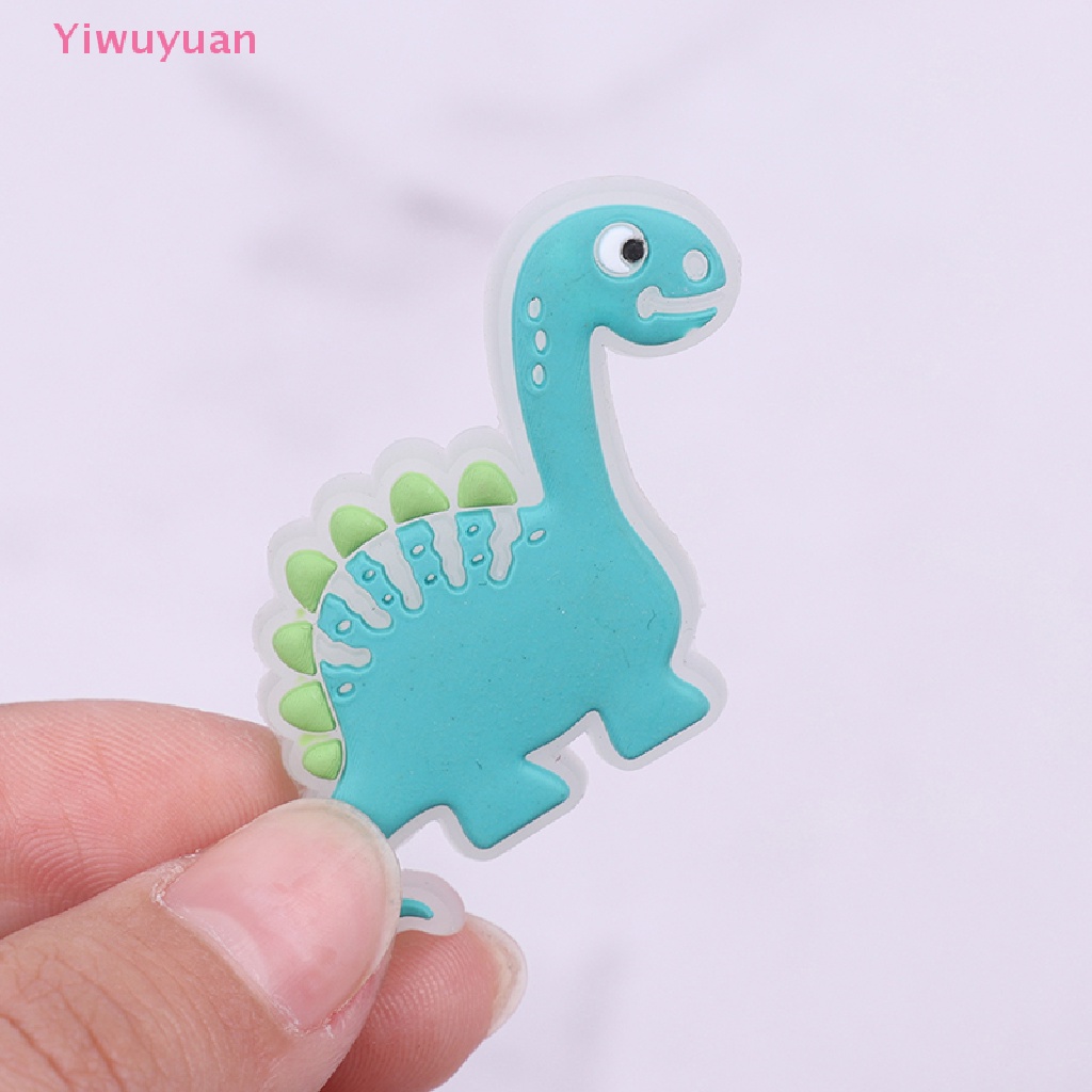 1 Phụ Kiện Trang Trí Giày Hình Khủng Long Phát Sáng Dễ Thương Mới